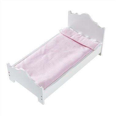 White Single Doll Bed