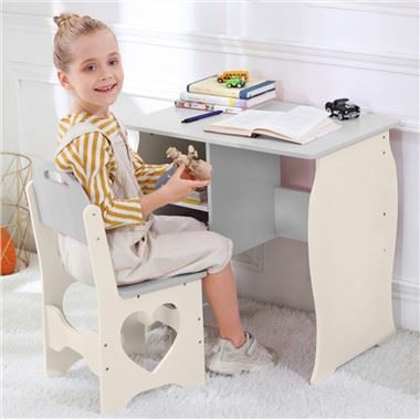 Wooden Kids Study Table and Chairs