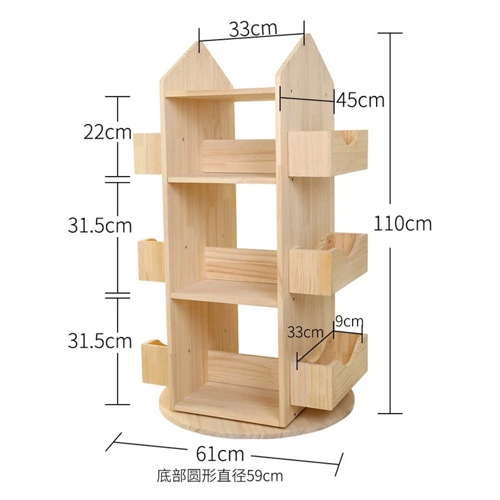 Children's Rotation Bookshelf Landing