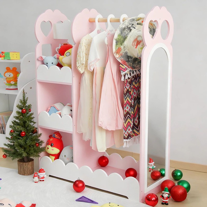 Dress up Storage with Mirror Dress up Storage with Mirror
