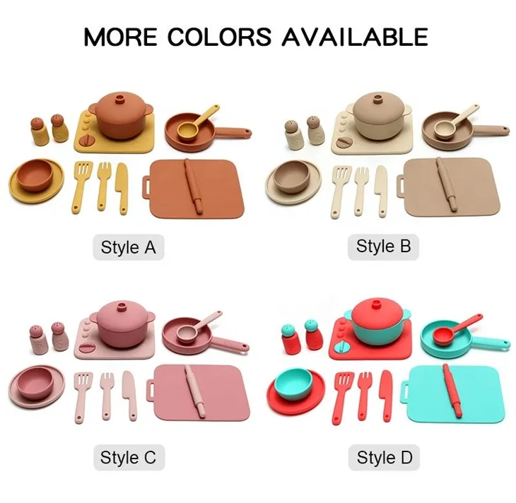 Silicone Cooking Kitchen Play Toy high quality