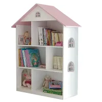 Children's Pretend Furniture House Wooden Doll House Wooden Children's Bookcase