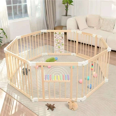 Foldable Wooden Baby Playpen For Modern Families