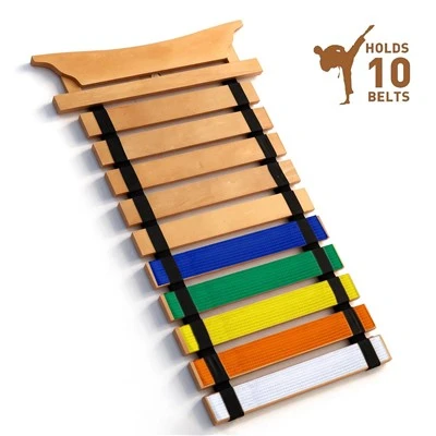 Wood Belt Display.