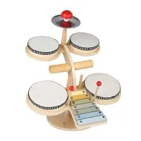 Wooden Drum Set Toy