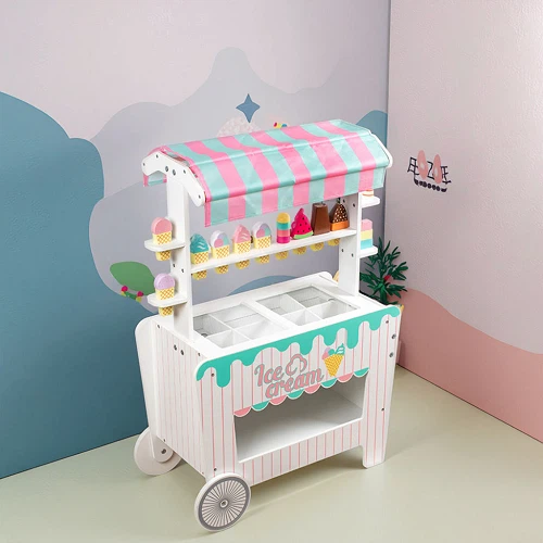 Wooden Ice Cream Cart Display Set best