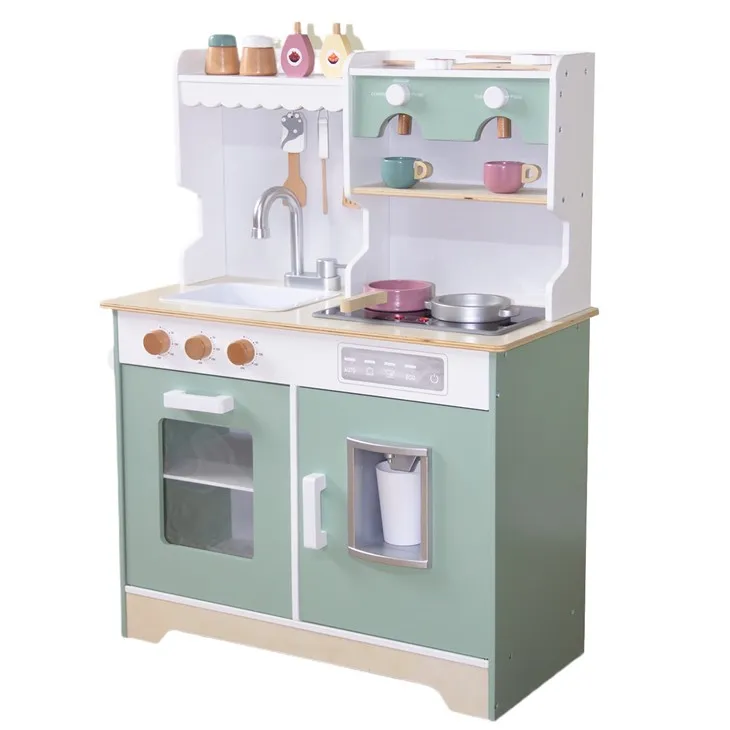 Wooden Kids Play Kitchen Set