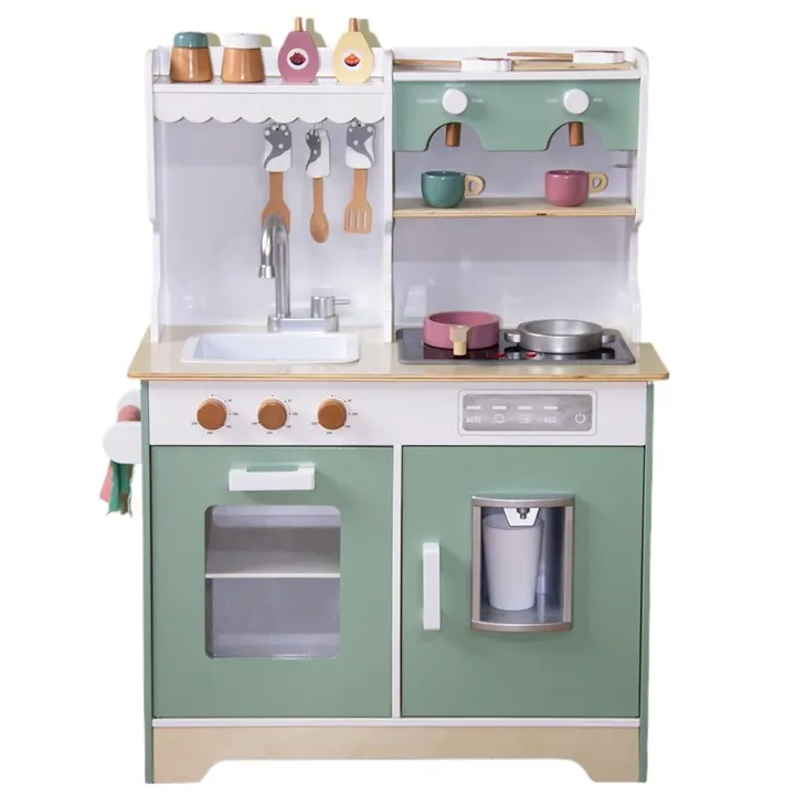 Wooden Kids Play Kitchen Set