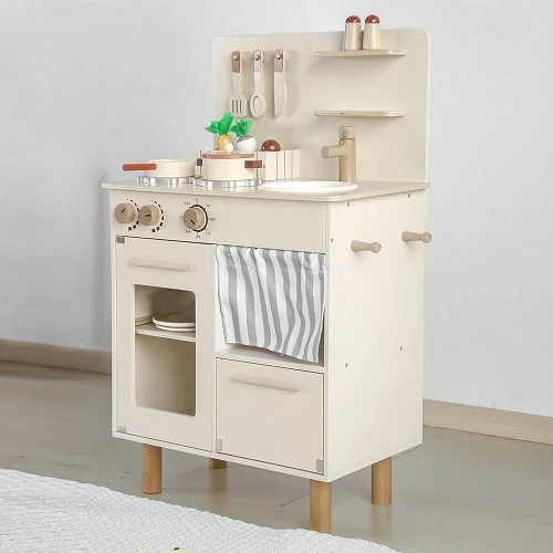 Wooden Pretend Cooking Station For Kids factory